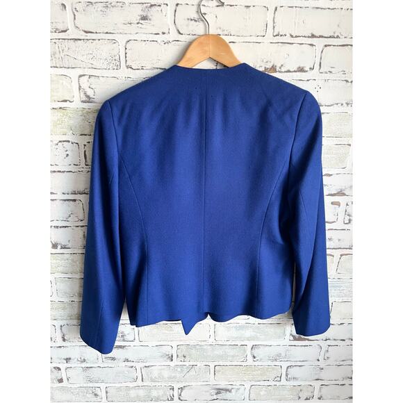 Vintage Pendleton Virgin Wool Blue Pea Coat Size Medium 17x24 - Picture 3 of 4